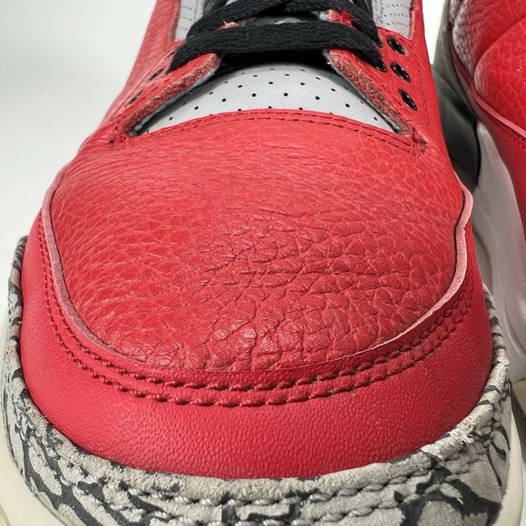 Nike Air Jordan 3 Retro Red Cement CK5692-600 Men’s Size 10.5 Mid Unite OG 2020 - Picture 4 of 12